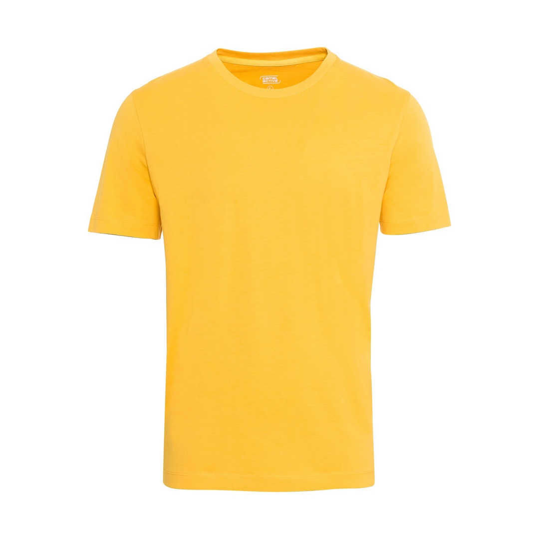 Camel active Herren T-Shirt kurzarm gelb unifarben 7T01 409745 65 sunflower yellow