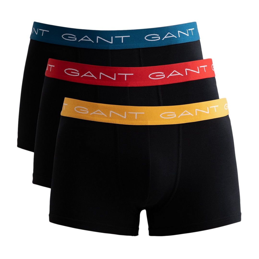 Gant Boxershort Unterwäsche Unterhose Dreier PackTrunks schwarz bunt 902133003 5