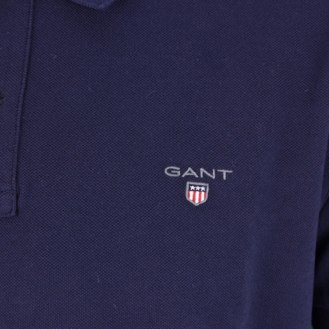 Gant Herren Polo Shirt marine blau Unifarben 2201 433