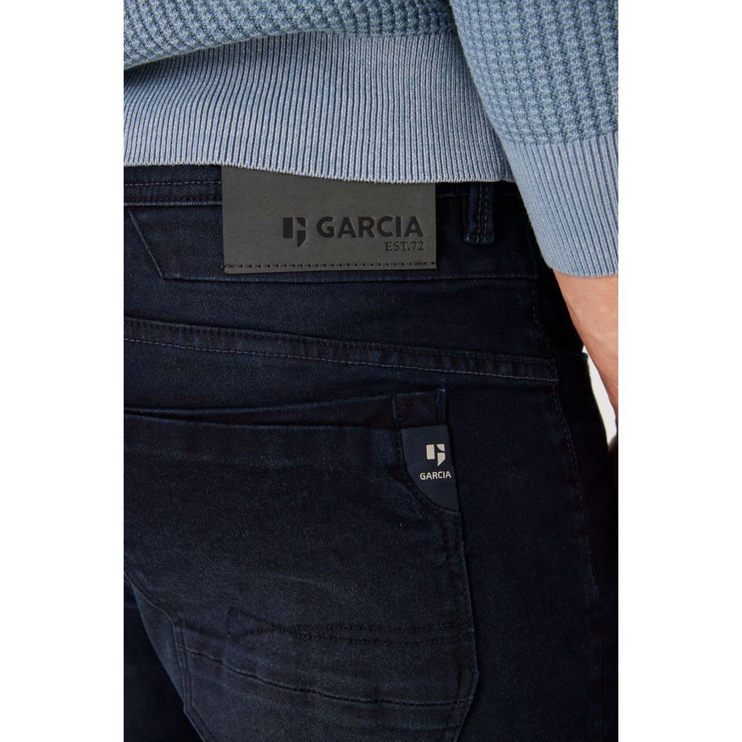 Garcia Herren Jeans Shorts Rocko Slim Fit dunkelblau 695 6065 dark used