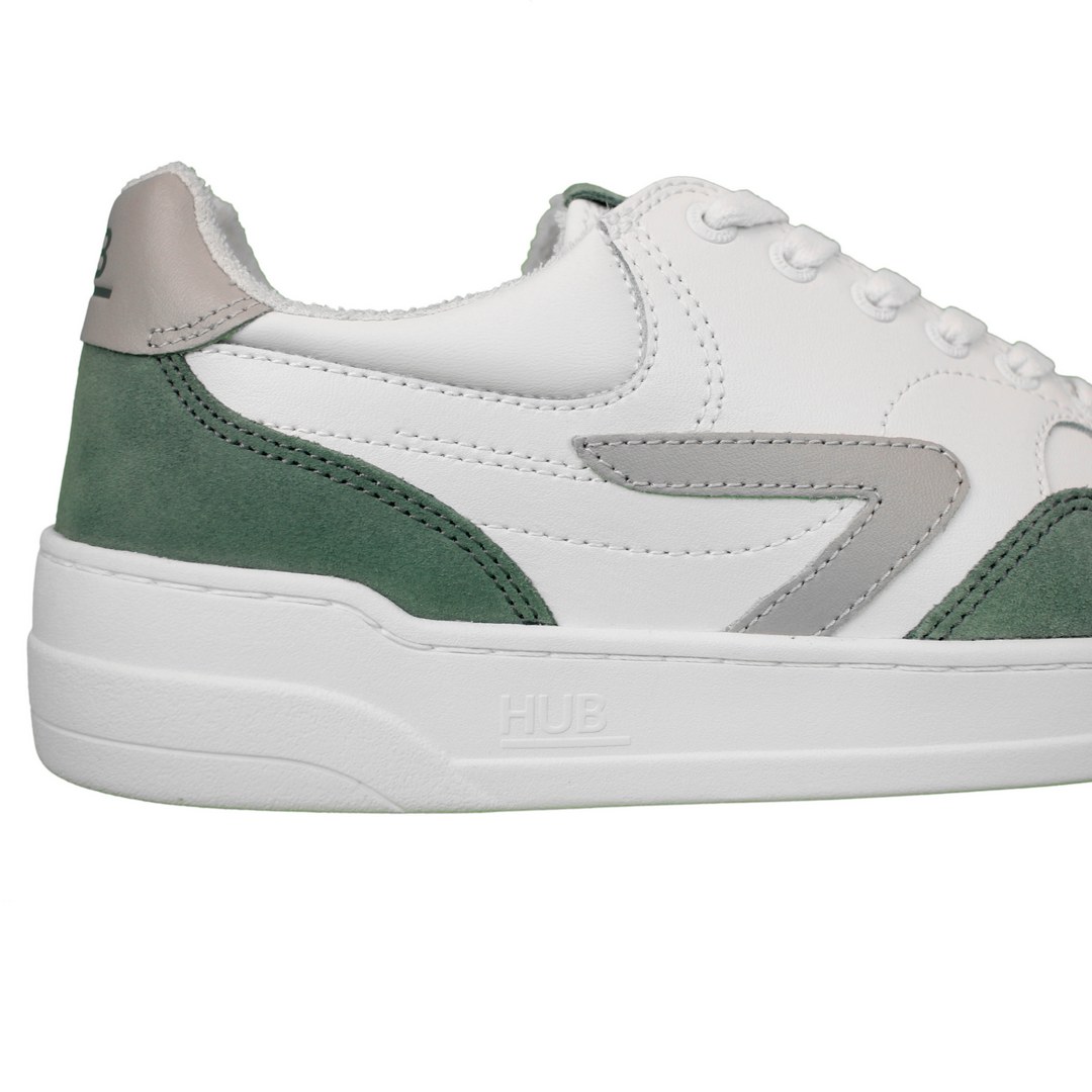 HUB Herren Schuhe Sneaker Court grün weiß M5901L68 L10 378