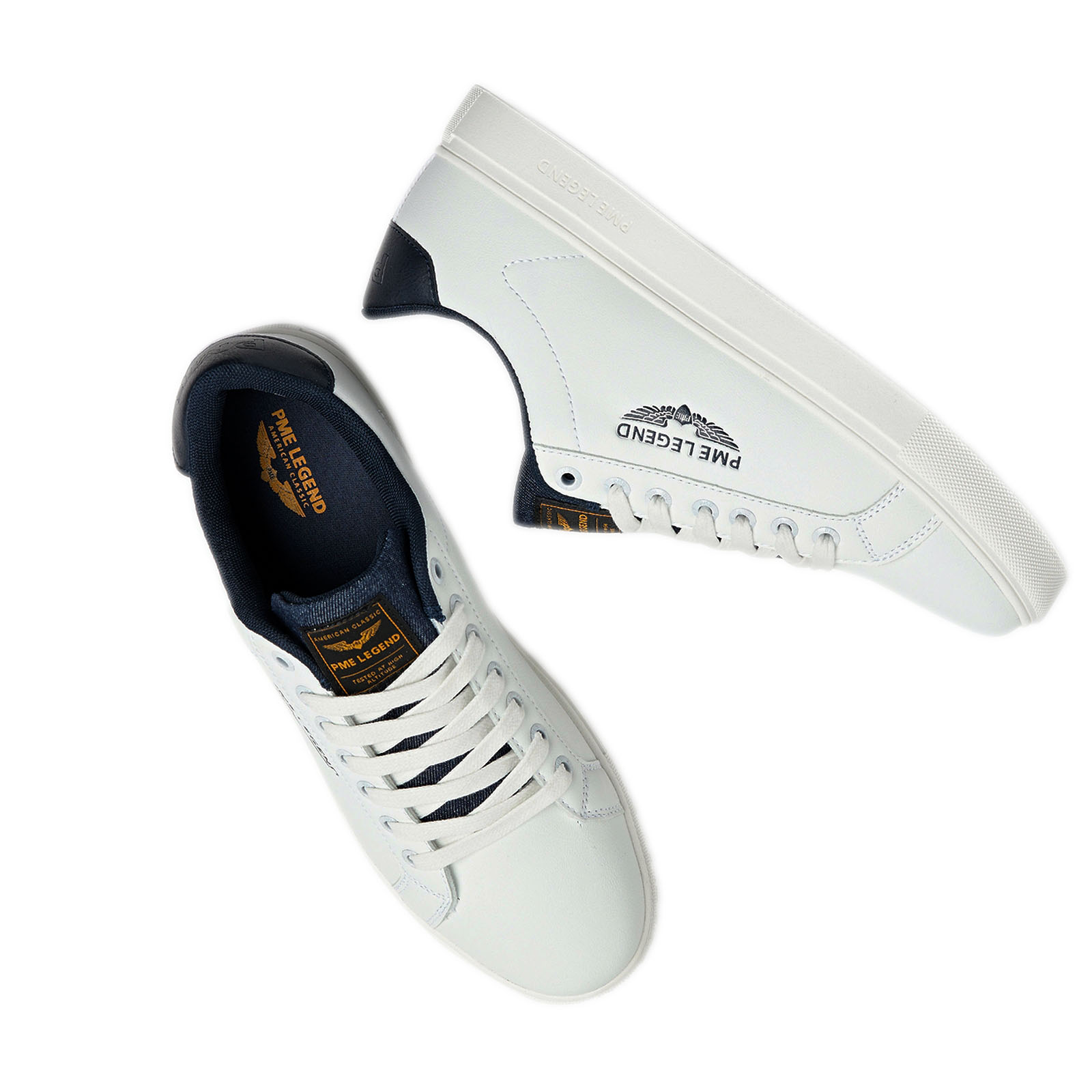 PME Legend Herren Sportschuhe Sneaker Runner Craftler blau weiß PBO2203150 906 high rise