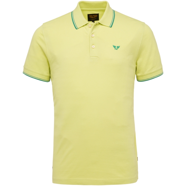 PME Legend Polo Shirt Stretch Pique gelb unifarben PPSS214871 6315