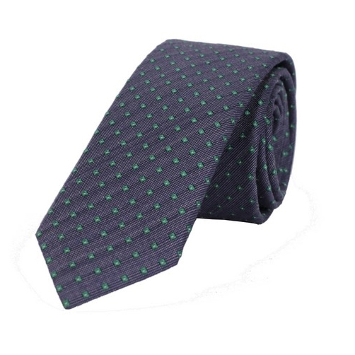 Olymp Herren Slim Krawatte grau grün gepunktet 171450 45 grün 