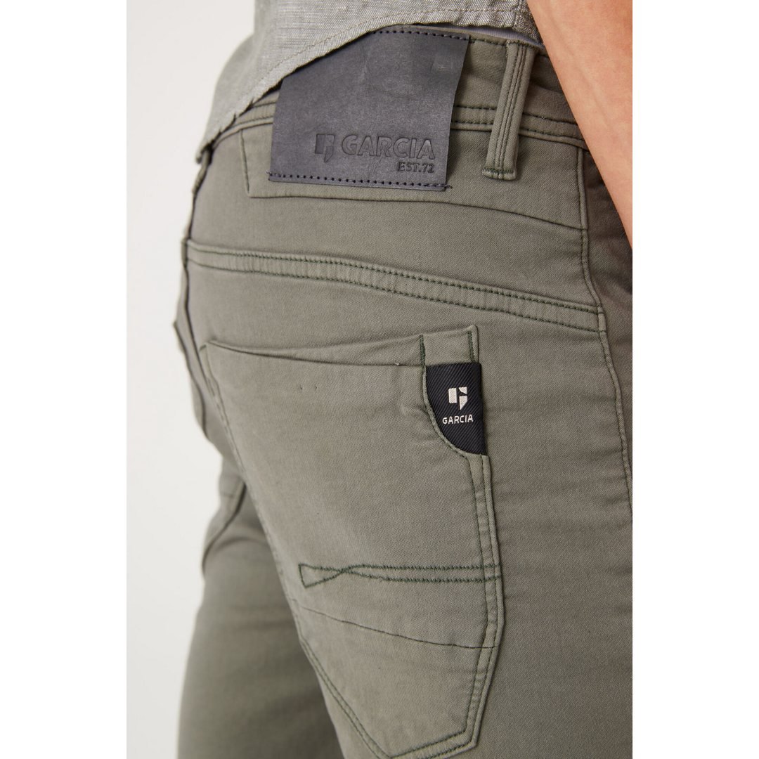 Garcia Herren Jeans Shorts Rocko Slim Fit grün 695 2050 sage