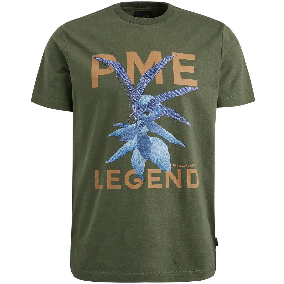 PME Legend Herren T-Shirt Regular Fit grün PTSS2404581 6415 ivy green