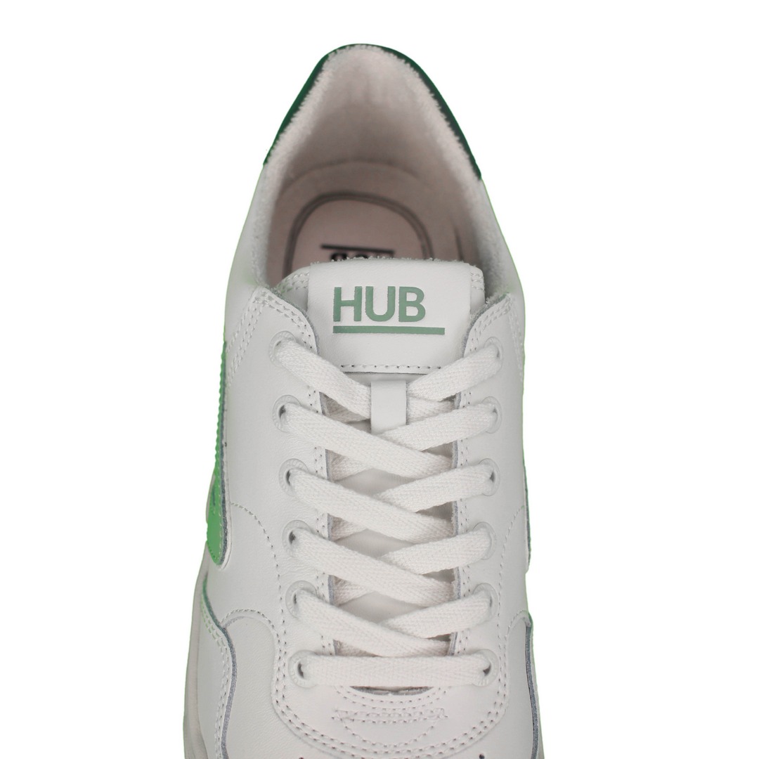 HUB Herren Schuhe Sneaker Court weiß grün M5901L68 511
