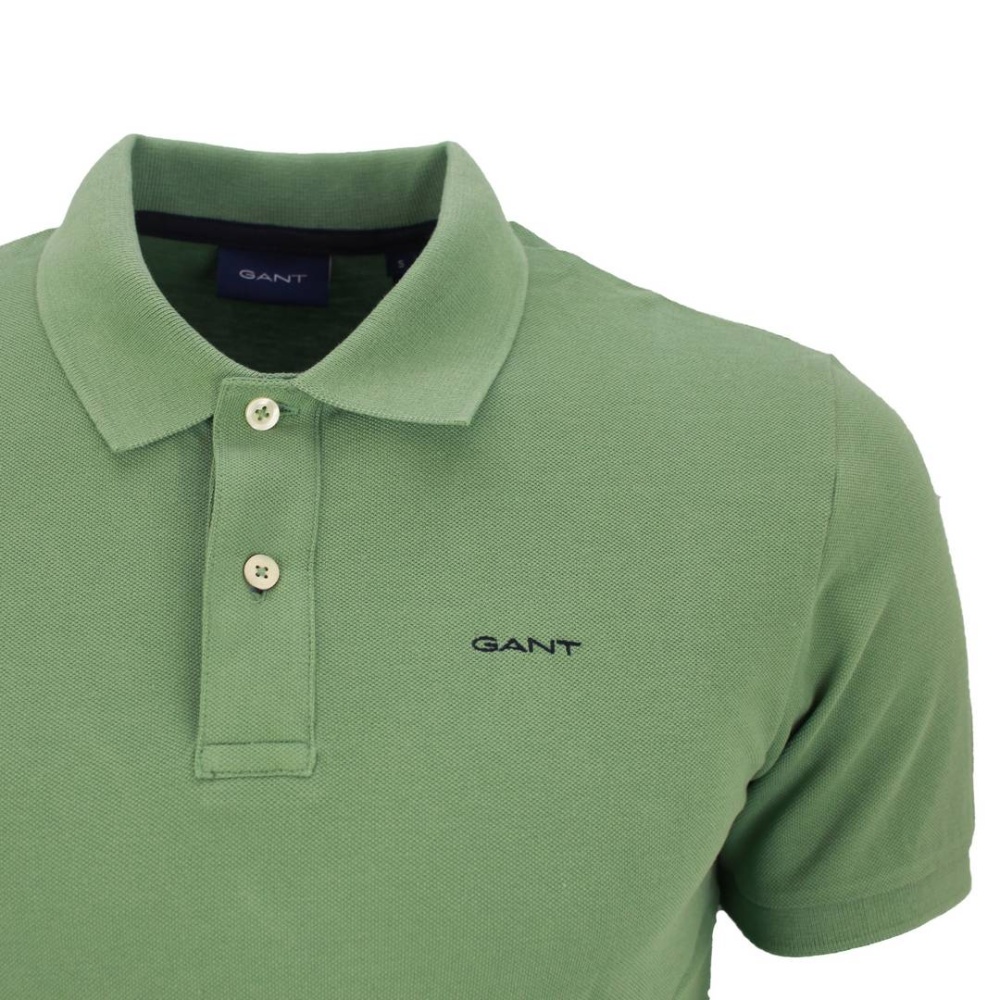 Gant Mens Polo Shirt Pique Rugger Green 2003179 362 Kalamata Green | eBay