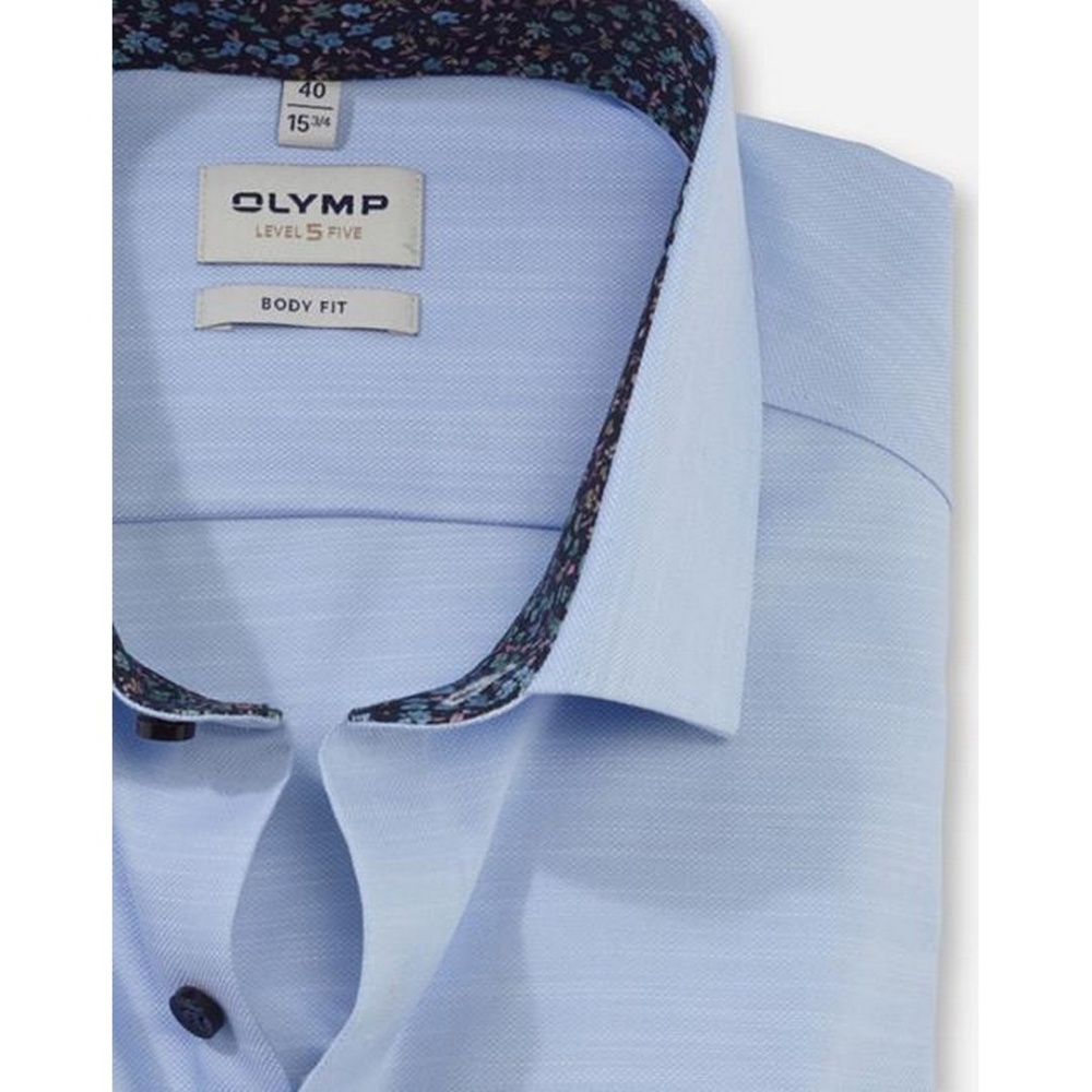Olymp Level Five Men\'s Business Shirt Extra Long Arm Blue 200349 11 Blue |  eBay