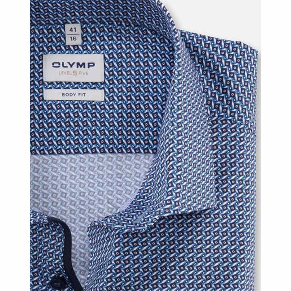 Olymp Level Five Herren Businesshemd extra langer Arm blau 212049 18 | eBay